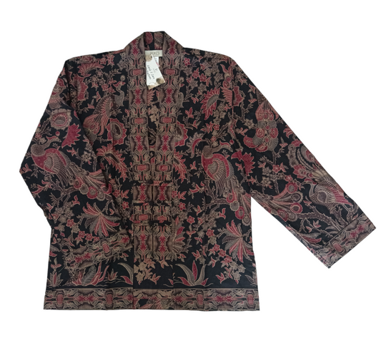 Men Outer Bharata Black maroon Kimono