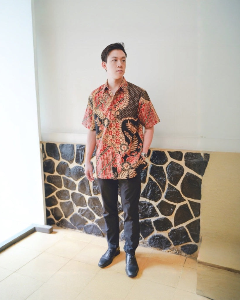 Men Shirt CNY Black Shadow