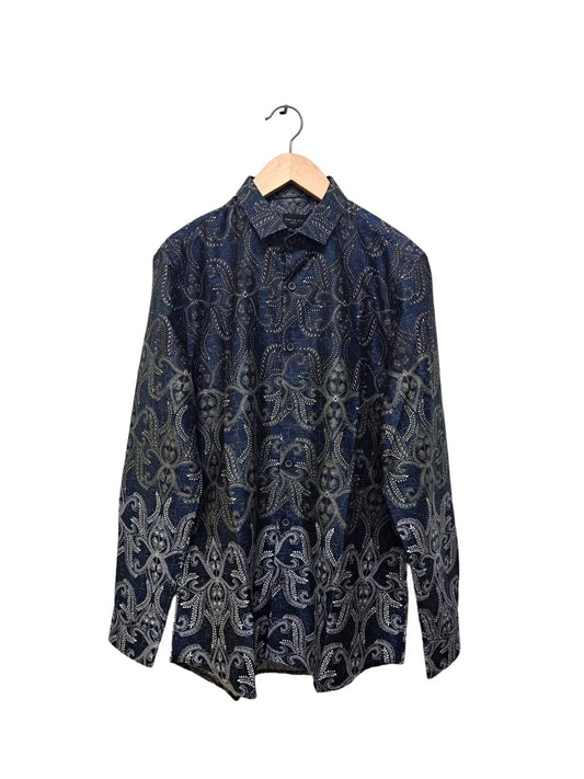 Men Shirt Danar Royal Blue Long Sleeve