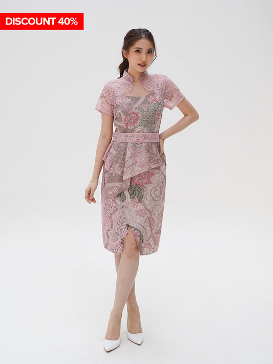 Dress CNY Cheongsam Pink Diao Chan