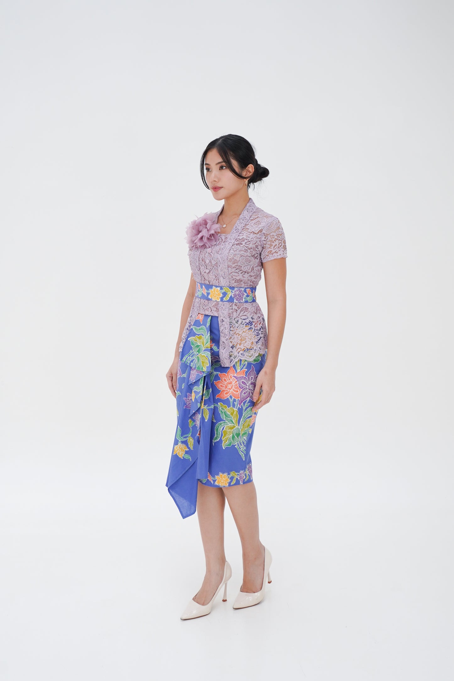 Set Kebaya Jingga Sridewi