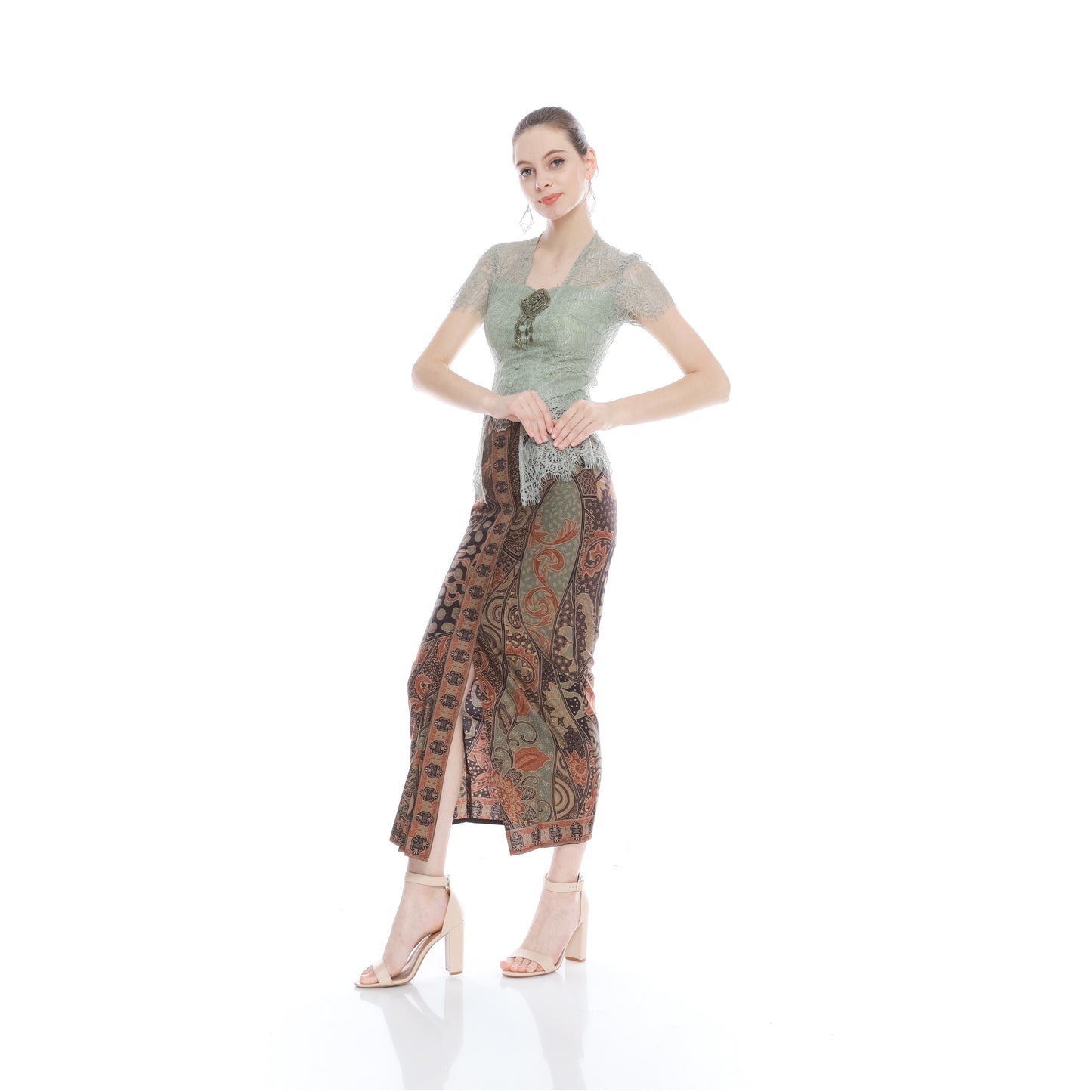 Set Kebaya Green Sage Skirt