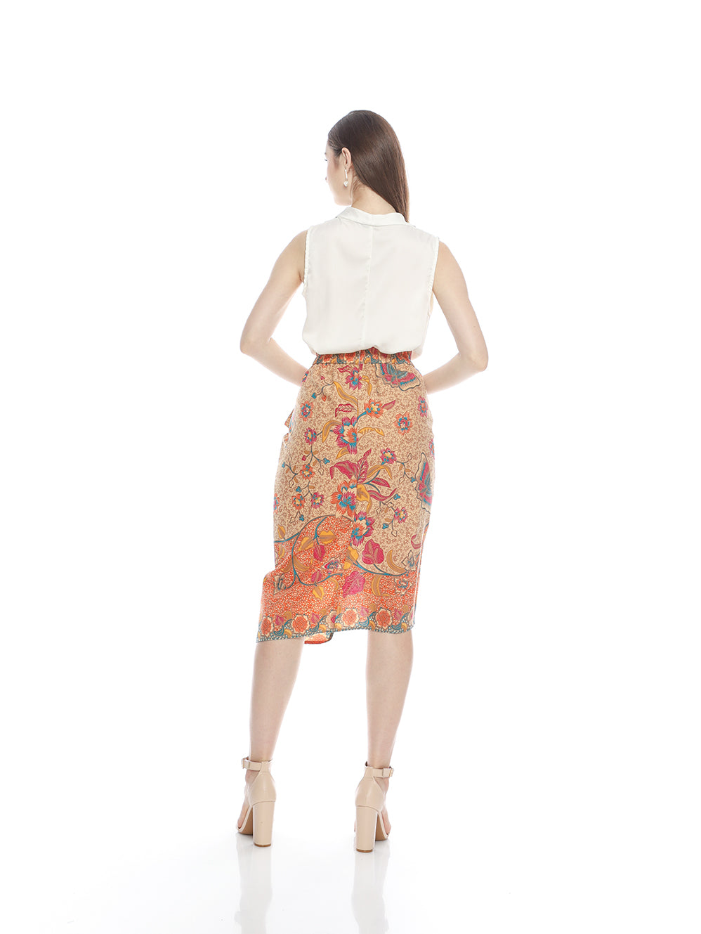 Bottom Orange Umpak Skirt