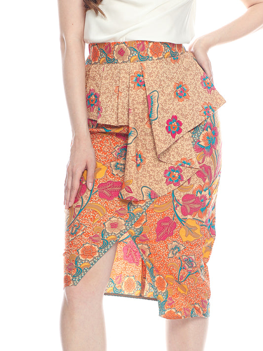 Bottom Orange Umpak Skirt
