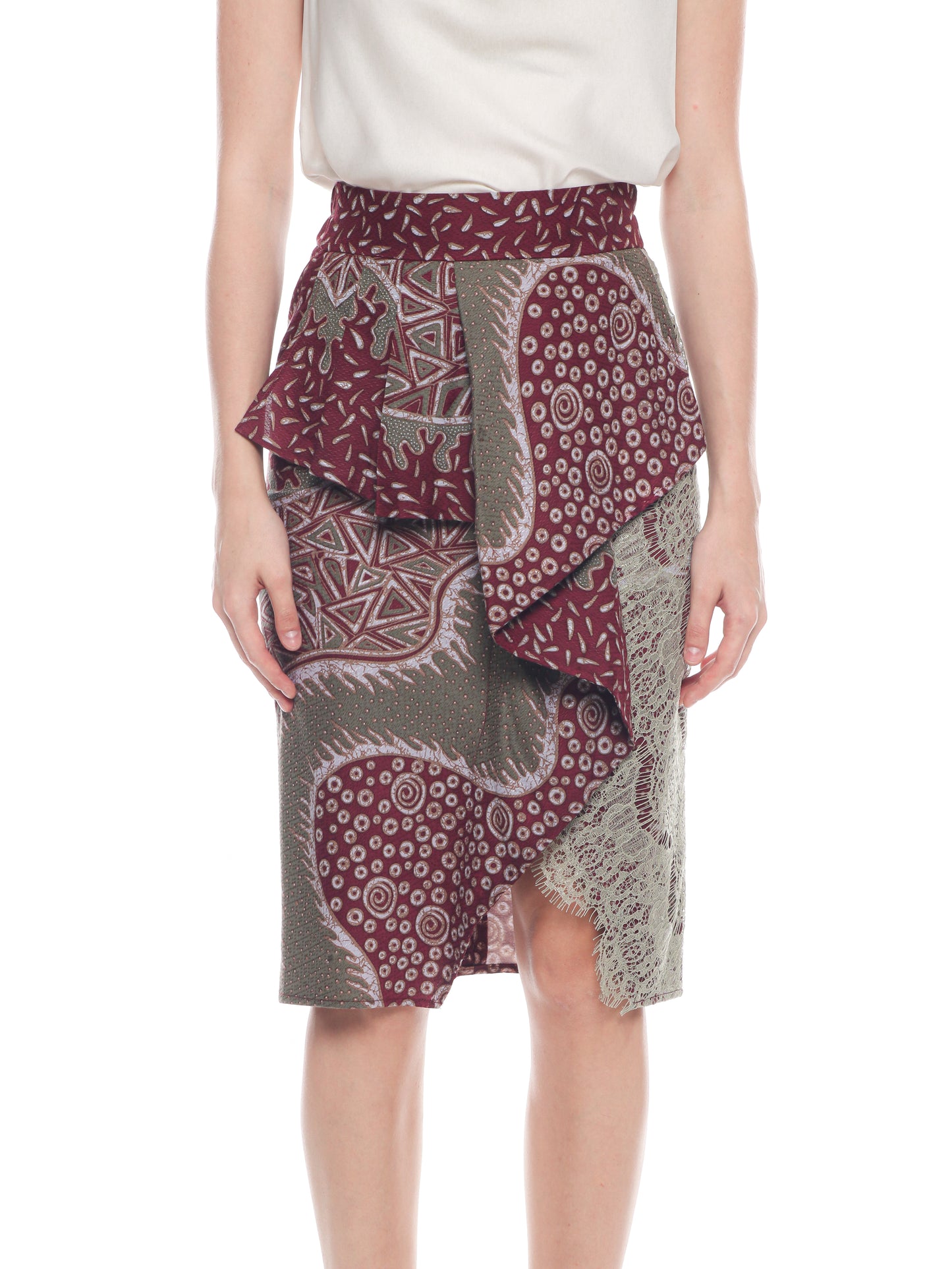 Bottom Skirt Maroon