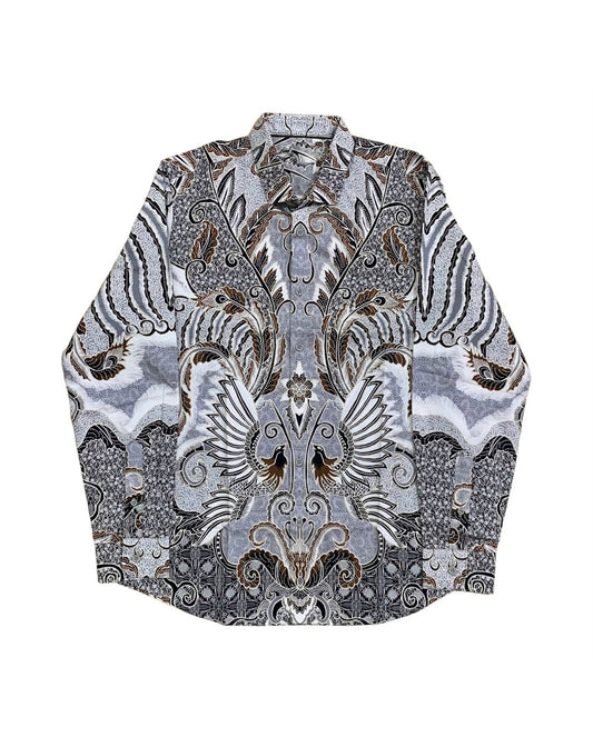 Men Shirt Grey Mantra Long Sleeve