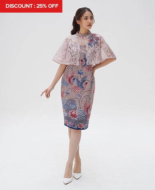 Dress CNY Cheongsam Rope Purple Li Hua
