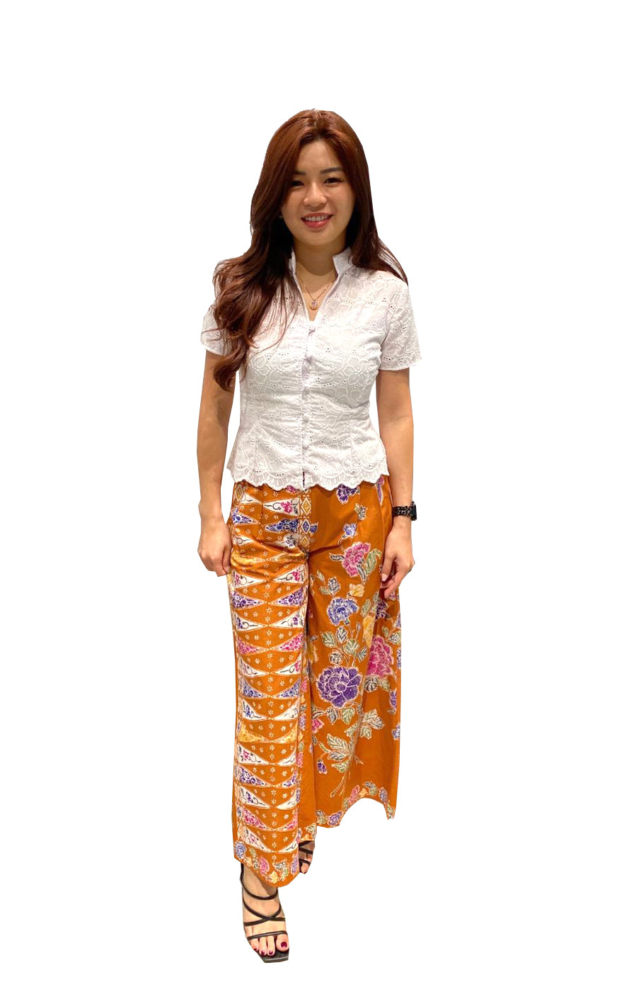 Maura Chocolate Flower Parang Pants Bottom