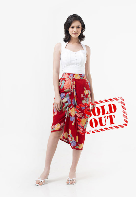 Bottom Paris Encim Red Batik Skirt