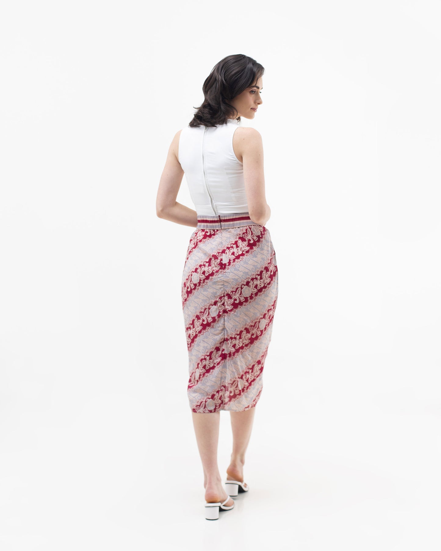 Bottom Paris Lereng Batik Maroon Skirt