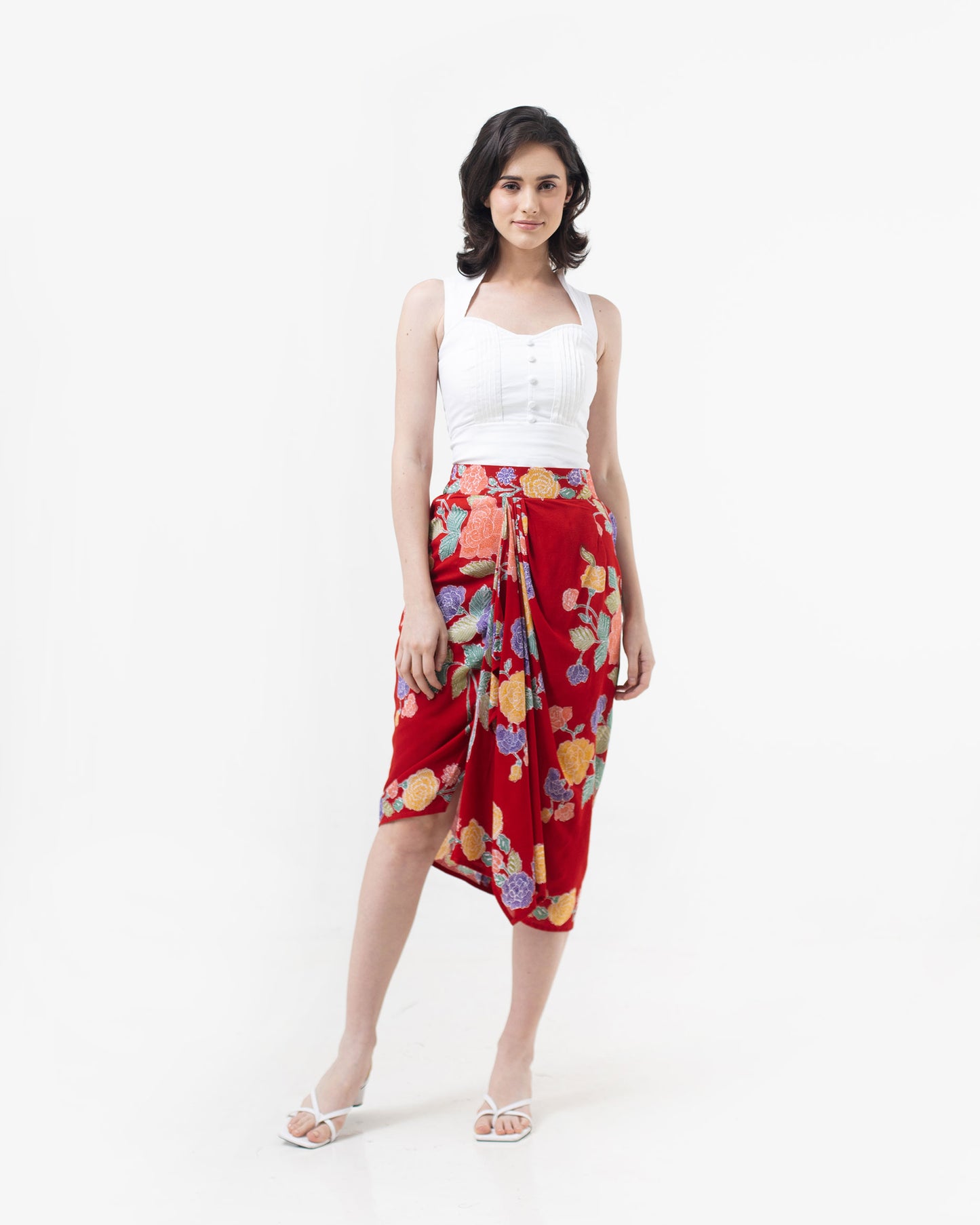 Bottom Paris Encim Red Batik Skirt