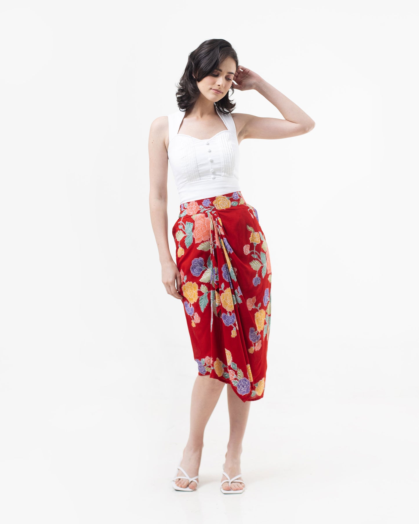 Bottom Paris Encim Red Batik Skirt