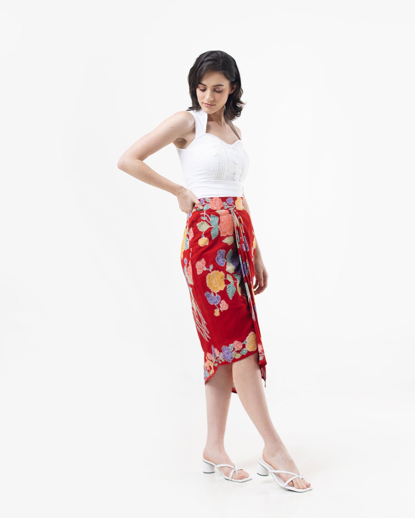 Bottom Paris Encim Red Batik Skirt