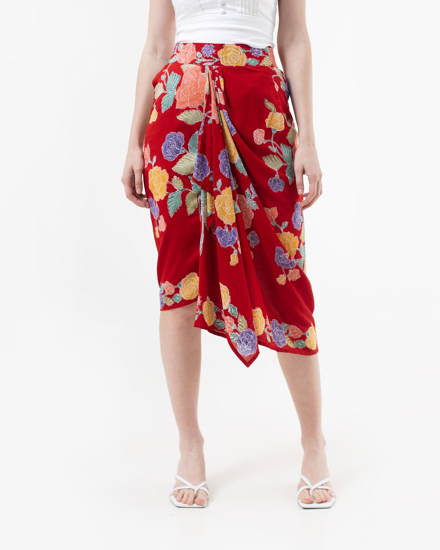 Bottom Paris Encim Red Batik Skirt