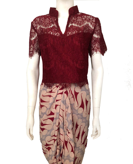 Maroon Top Lace Maroon