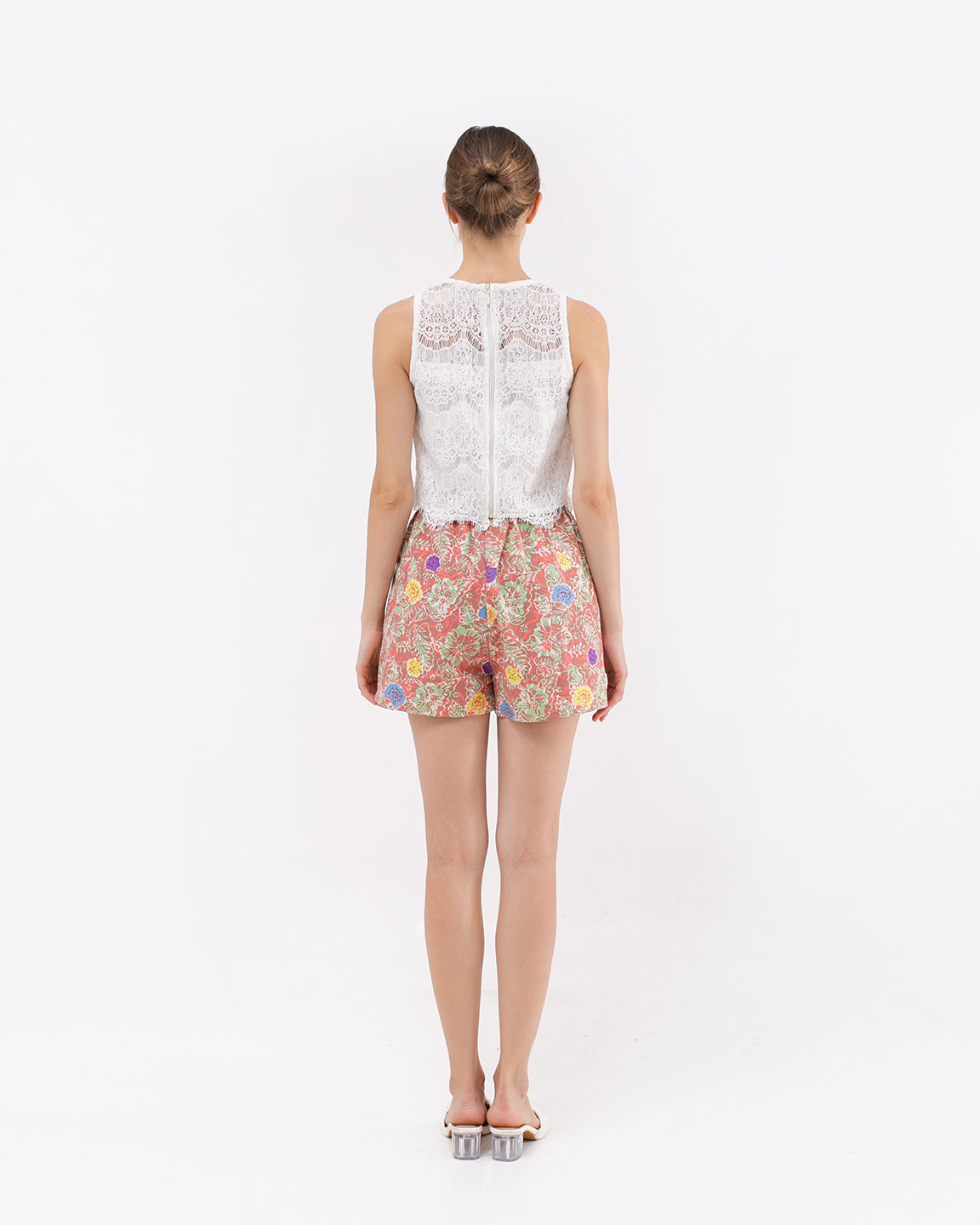 Bottom  Kawung Orange Skort