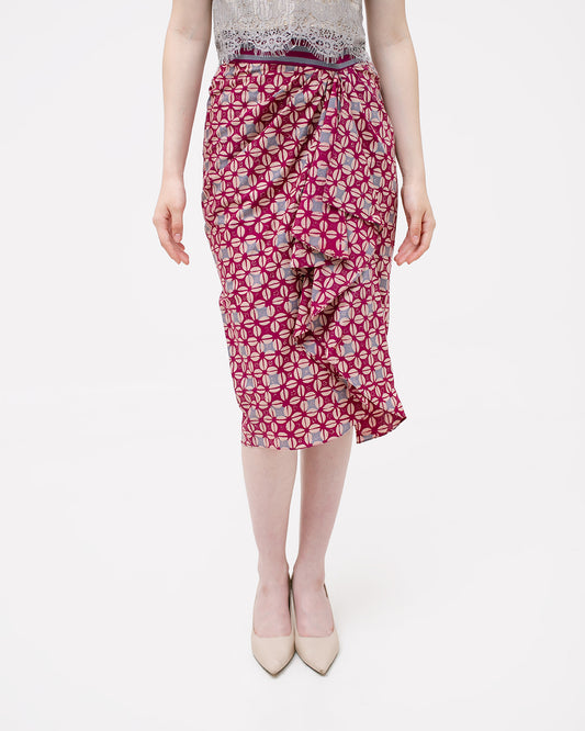 Dove Grey Maroon Bottom