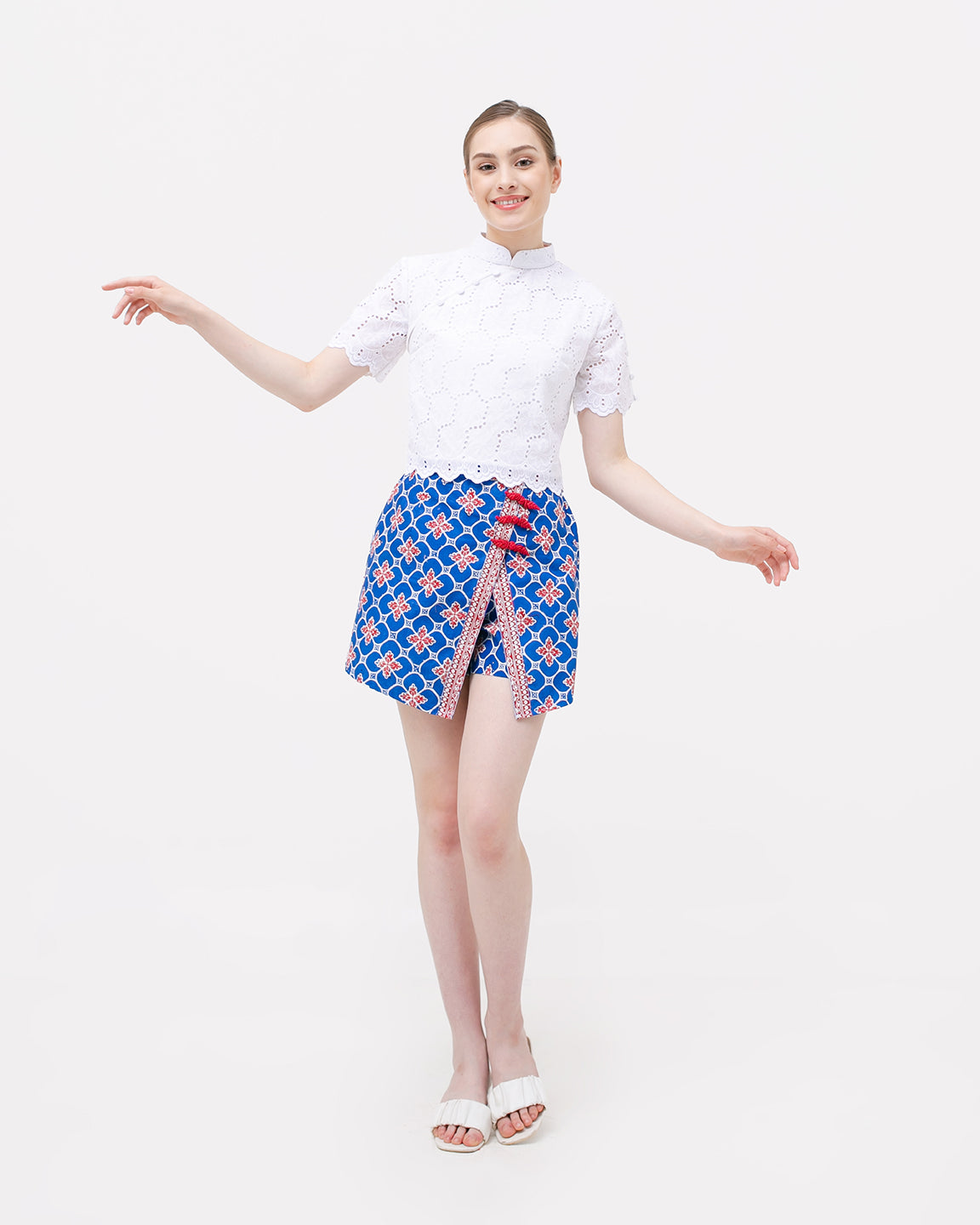 Bottom Blue Cheers Cheongsam