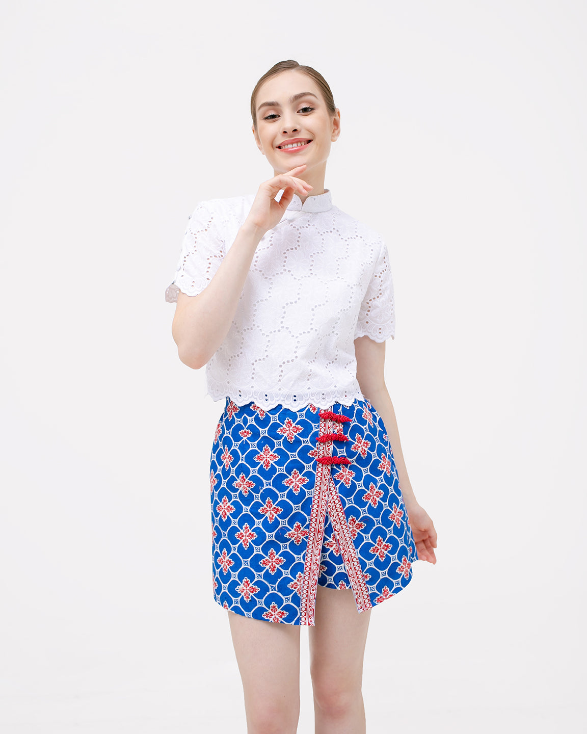 Bottom Blue Cheers Cheongsam