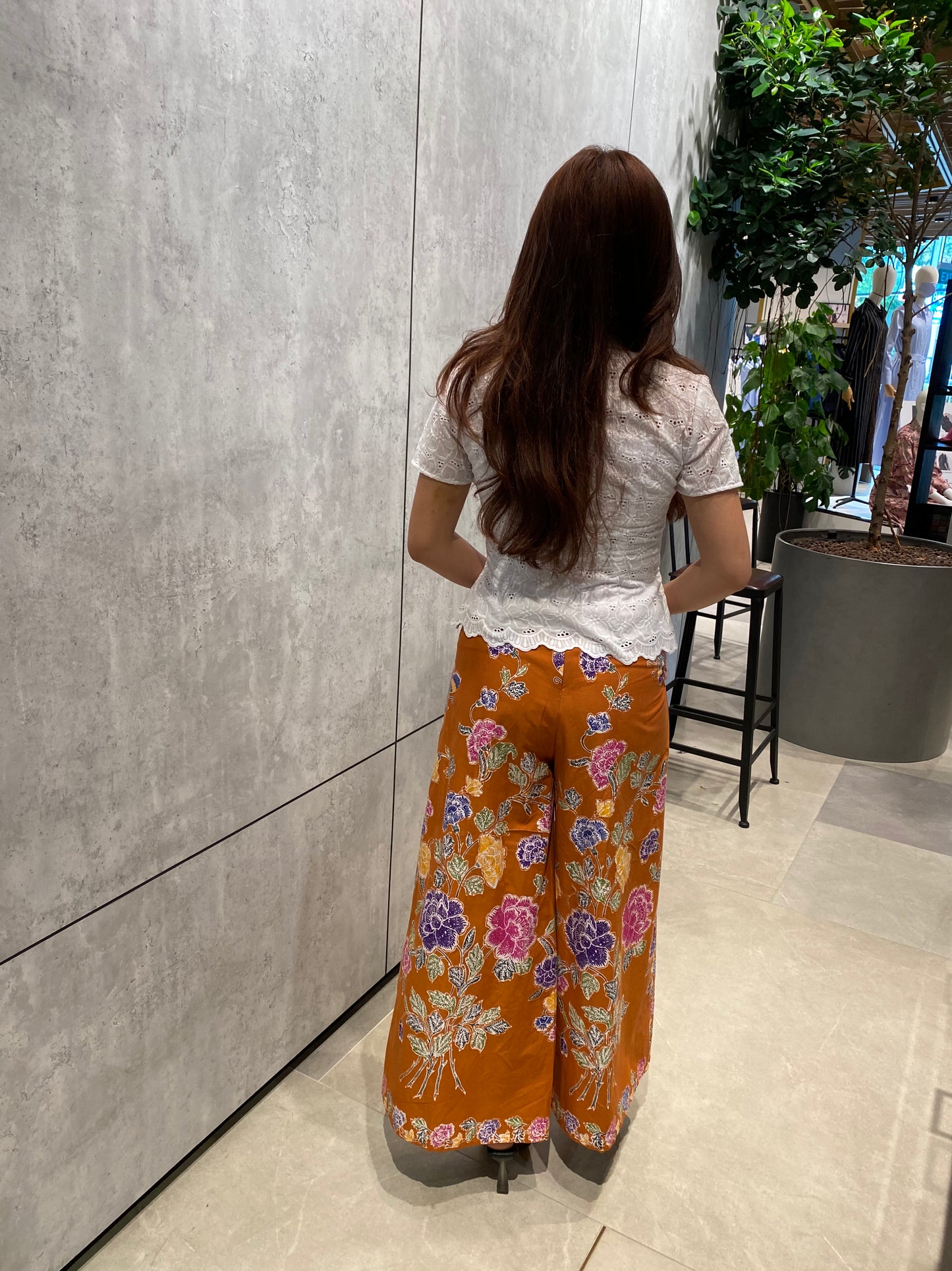 Maura Chocolate Flower Parang Pants Bottom